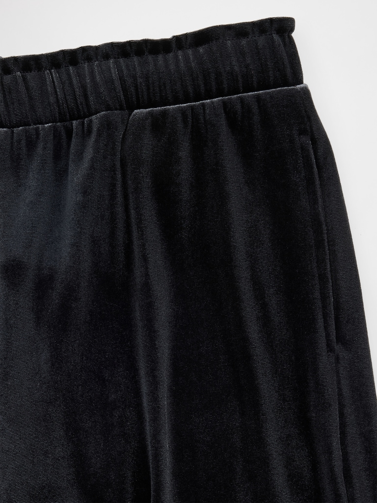 Kids Velvet Wide-Leg Pants