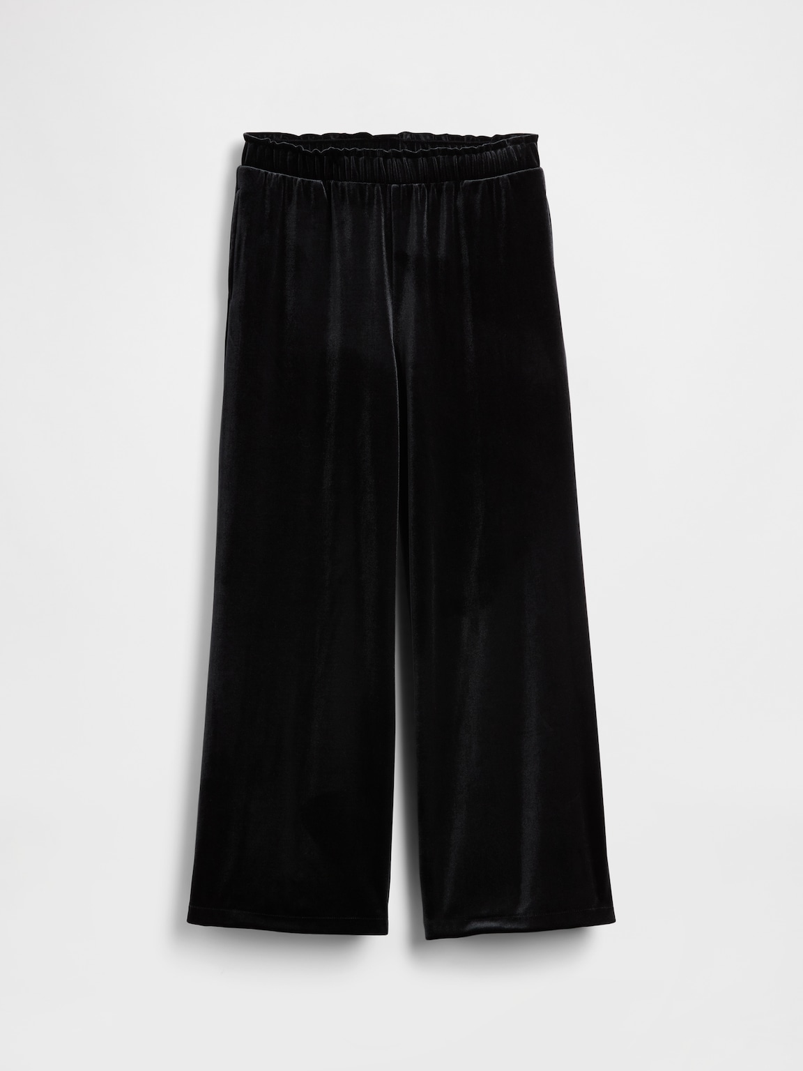 Kids Velvet Wide-Leg Pants