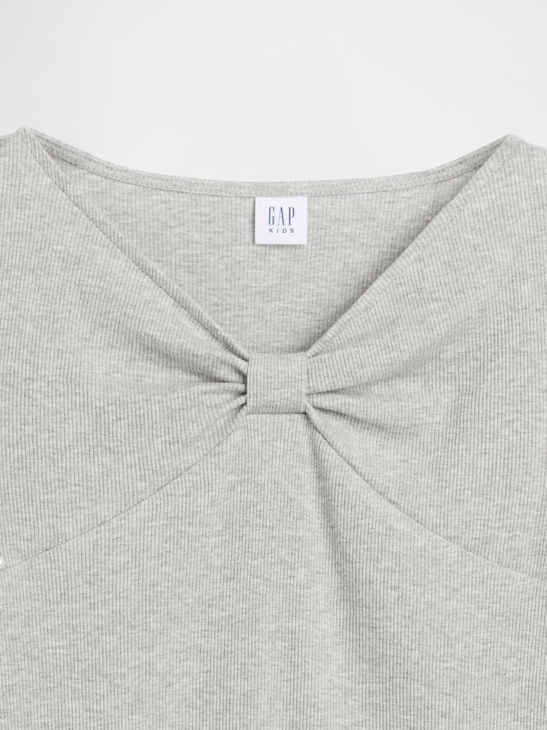 Kids Bow-Neck T-Shirt