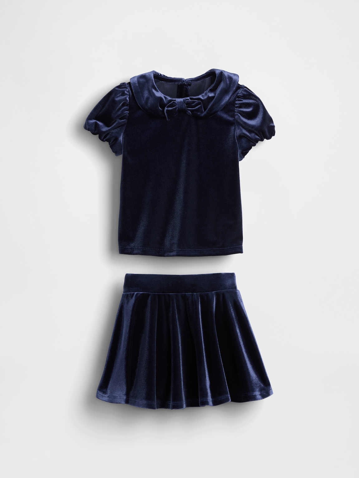 Baby & Toddler Velour Bow Outfit Set