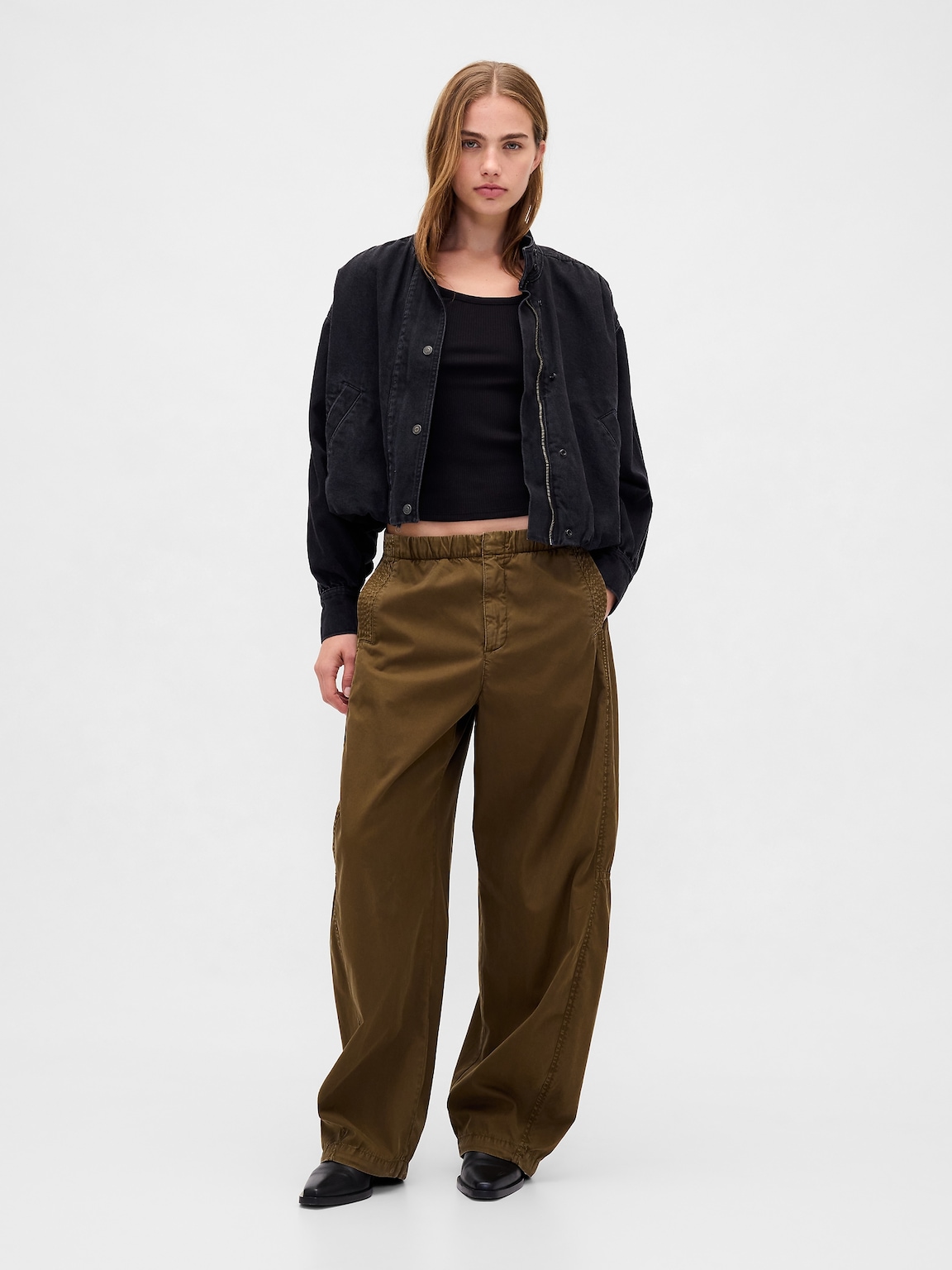 Modern Rib Scoop Crop T-Shirt