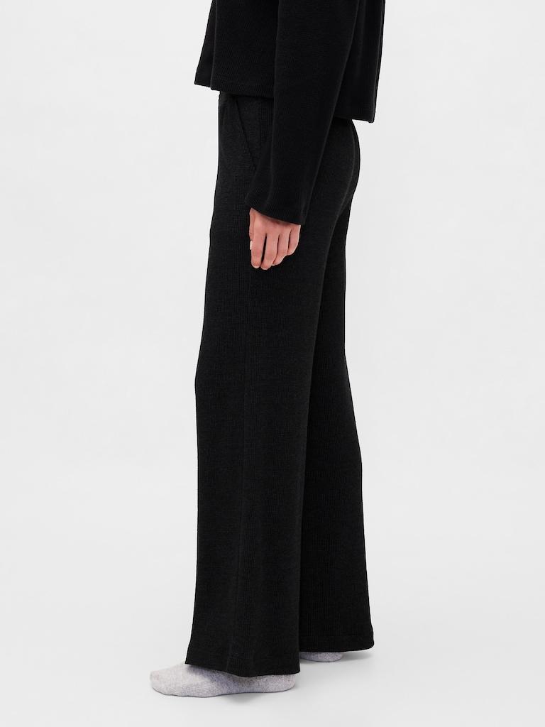 Waffle Wide-Leg PJ Pants