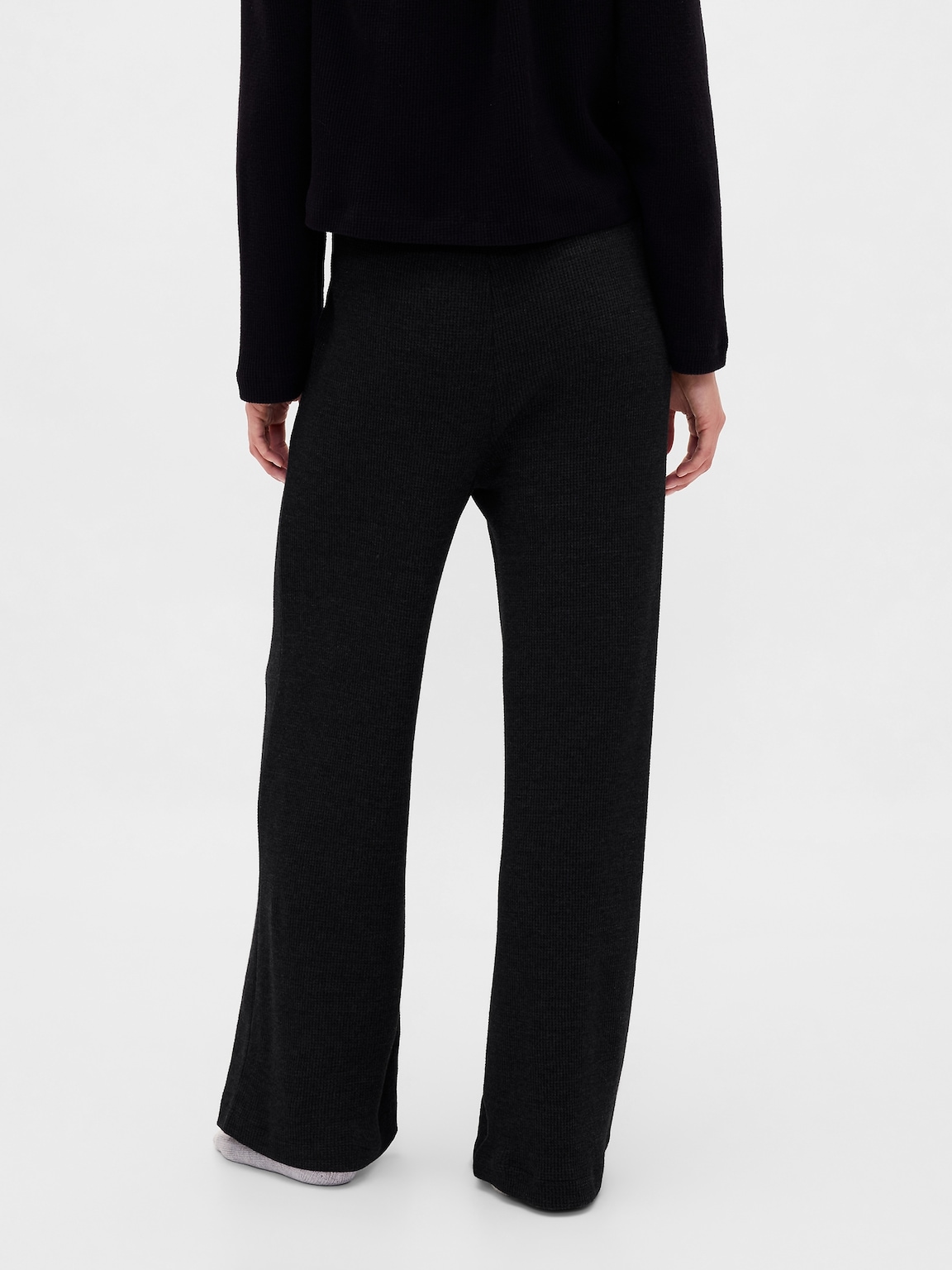 Waffle Wide-Leg PJ Pants