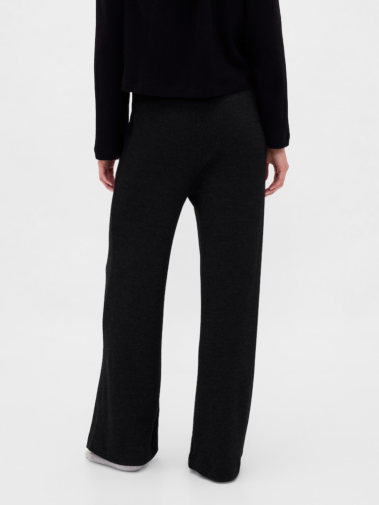 Waffle Wide-Leg PJ Pants