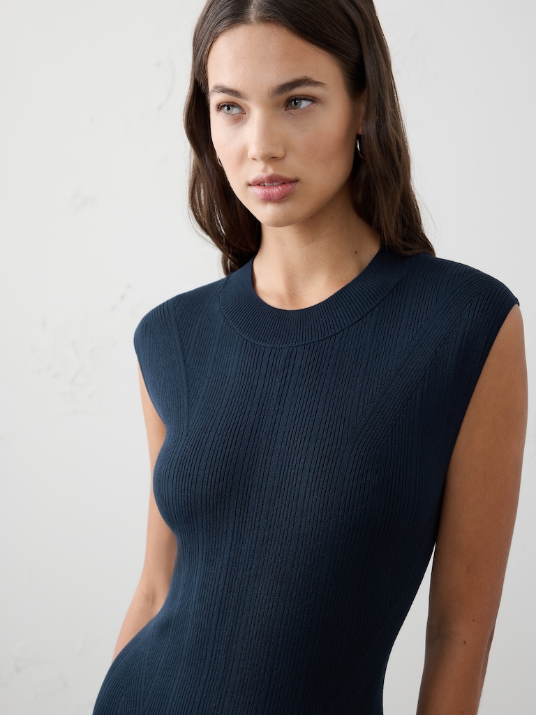 Ribbed Maxi Sweater Dress