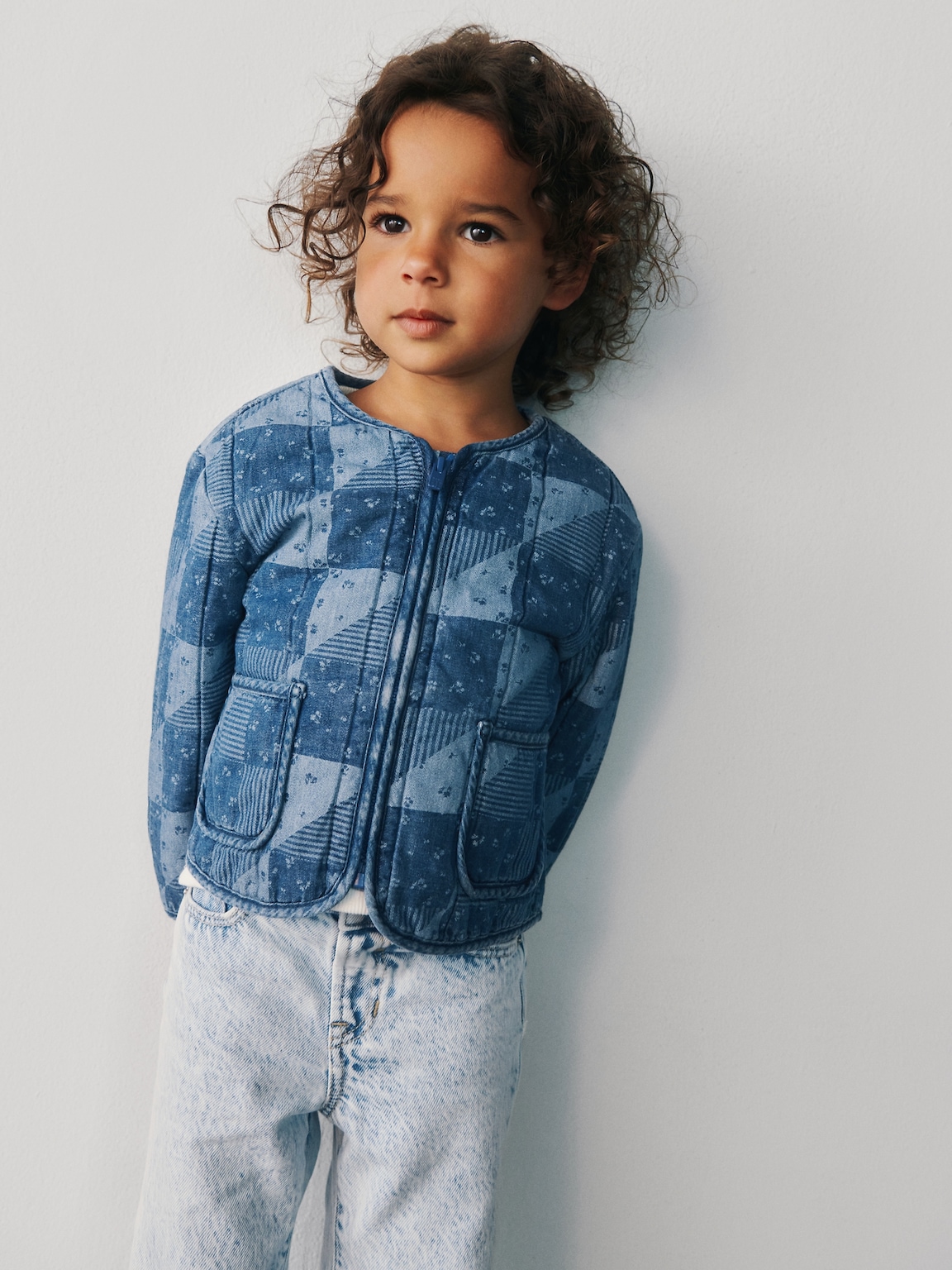 Baby & Toddler Quilted Patchwork Denim Jacket