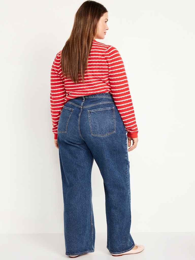 Curvy Extra High-Waisted Wide-Leg Jeans