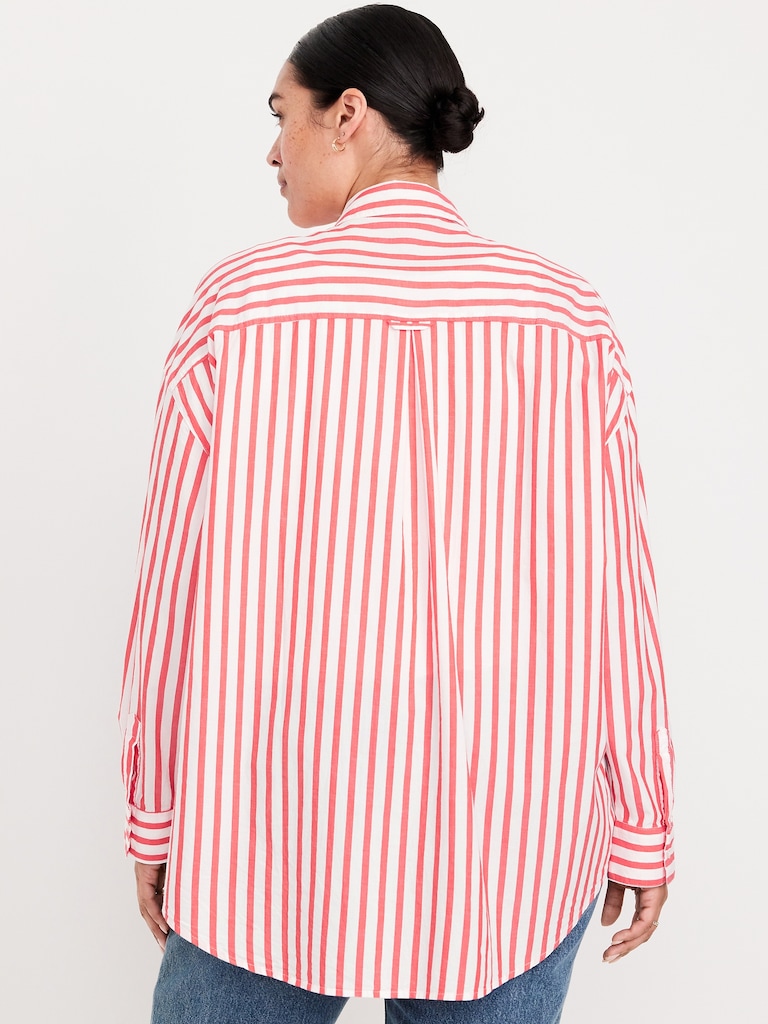 Oversized Button-Down Boyfriend Shirt