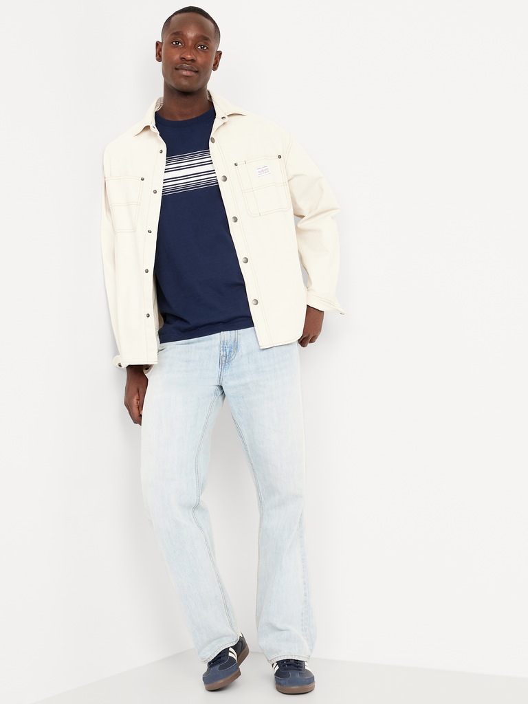 Crew-Neck Striped T-Shirt