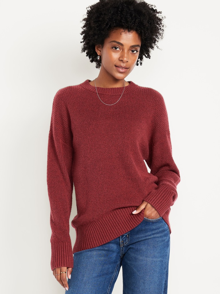 SoSoft Crew-Neck Tunic Sweater