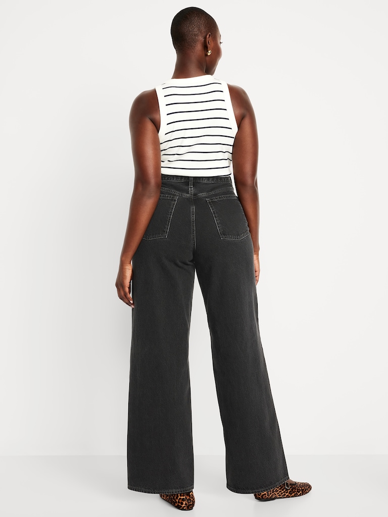 Mid-Rise Wow Baggy Wide-Leg Jeans