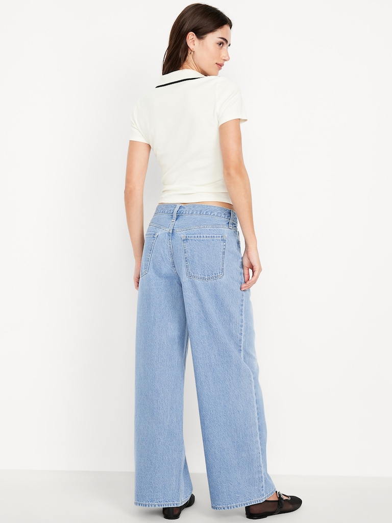 Mid-Rise Wow Baggy Wide-Leg Jeans