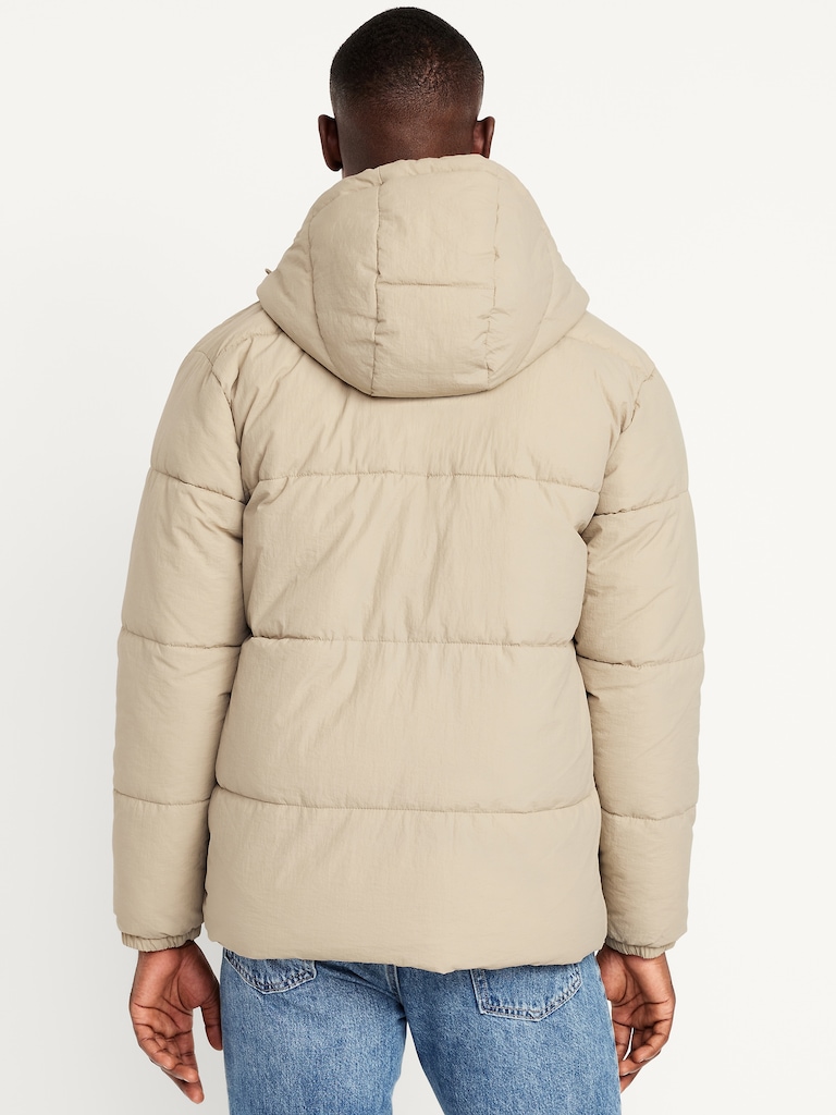 Frost-Free Water-Resistant Hooded Puffer Jacket