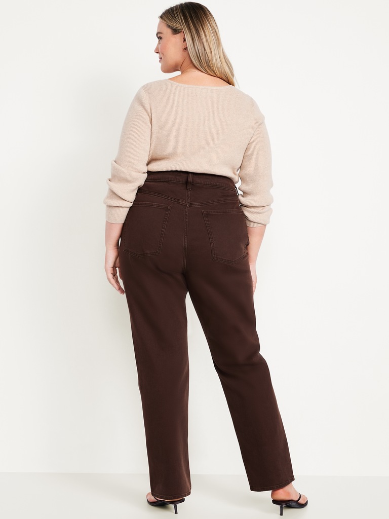 Extra High-Waisted Straight Jeans