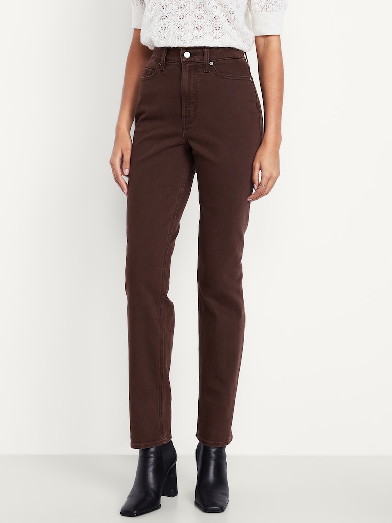 Extra High-Waisted Straight Jeans