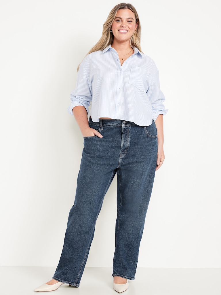Low-Rise Slouchy Straight Jeans