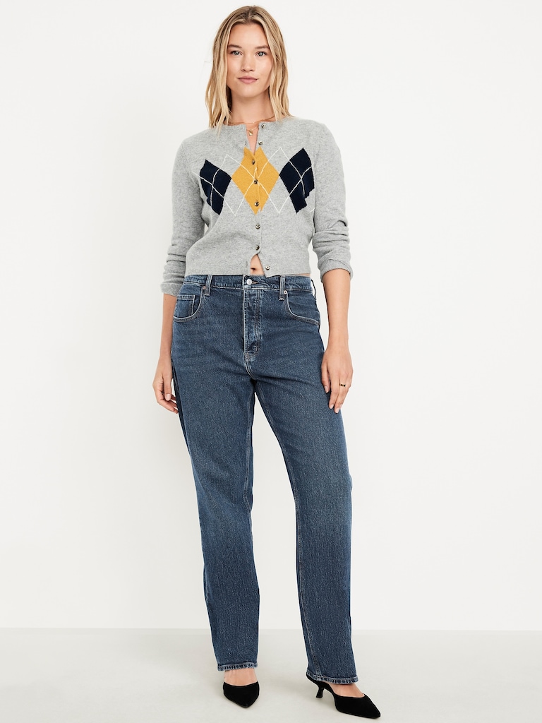 Low-Rise Slouchy Straight Jeans