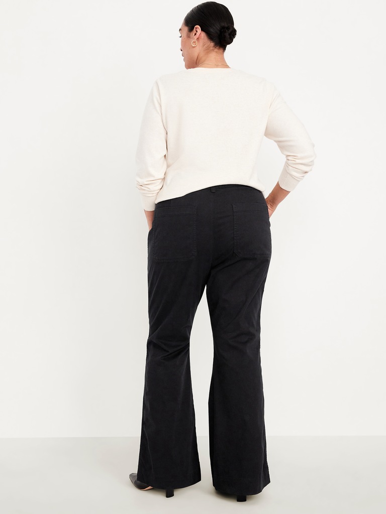 Mid-Rise Flare Pants