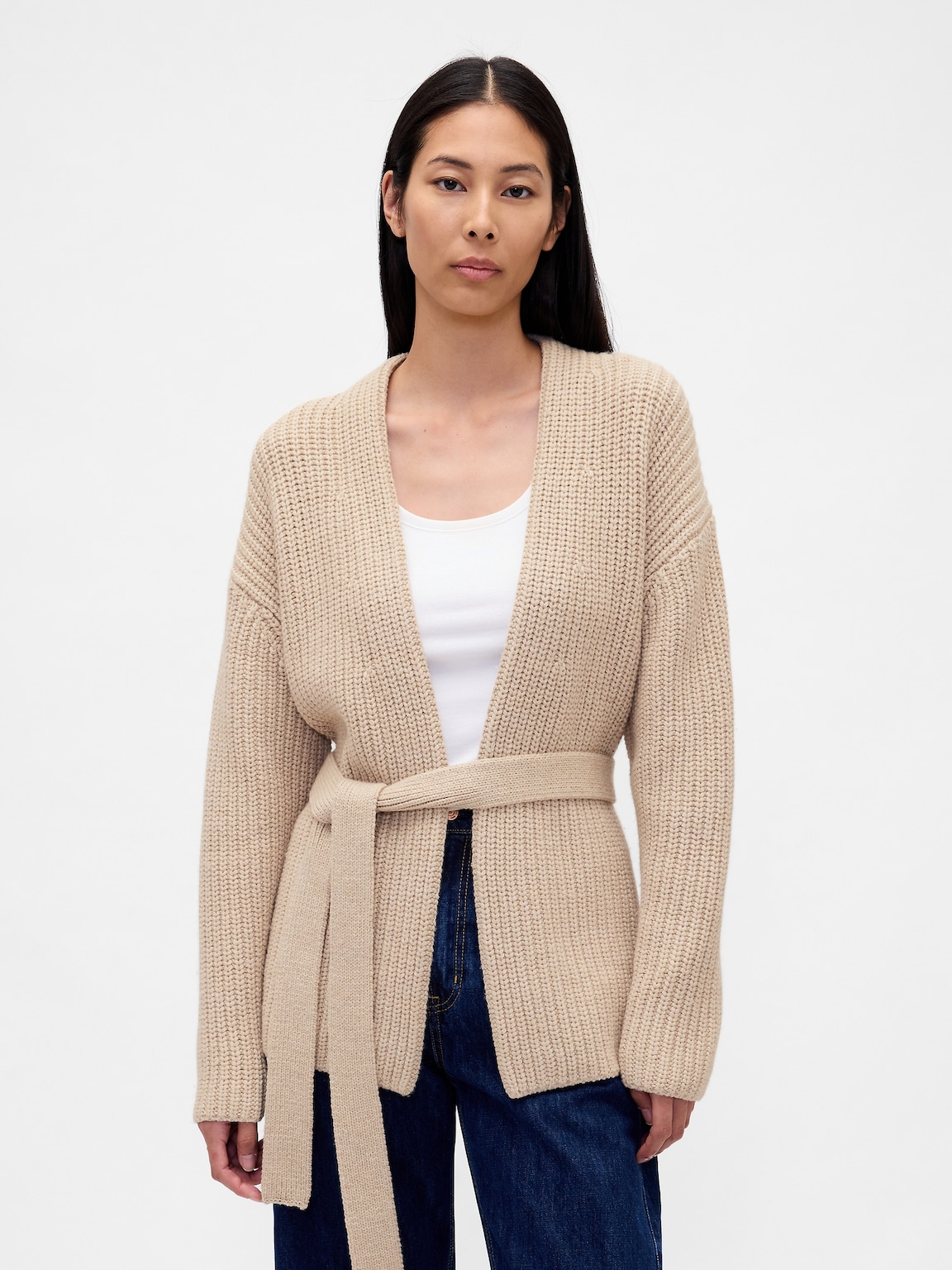 Oversized Wrap Cardigan Sweater