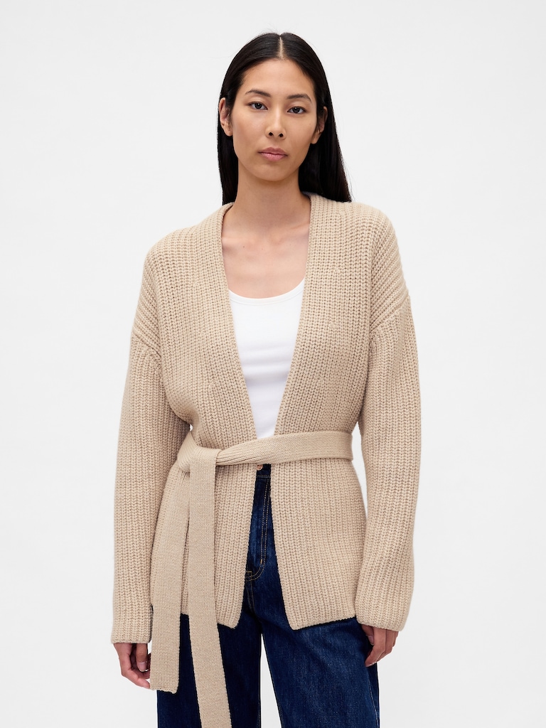 Oversized Wrap Cardigan Sweater