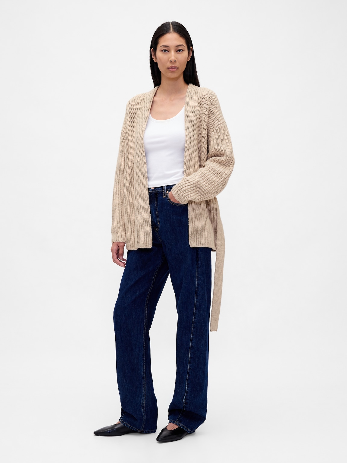 Oversized Wrap Cardigan Sweater