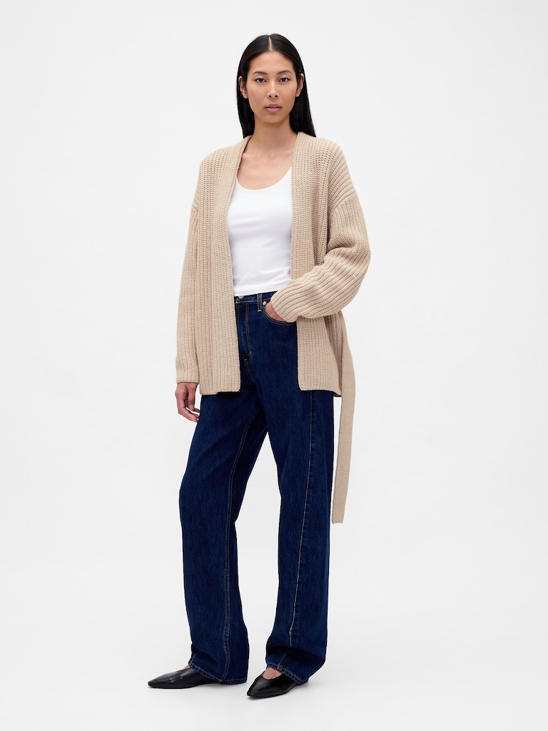 Oversized Wrap Cardigan Sweater