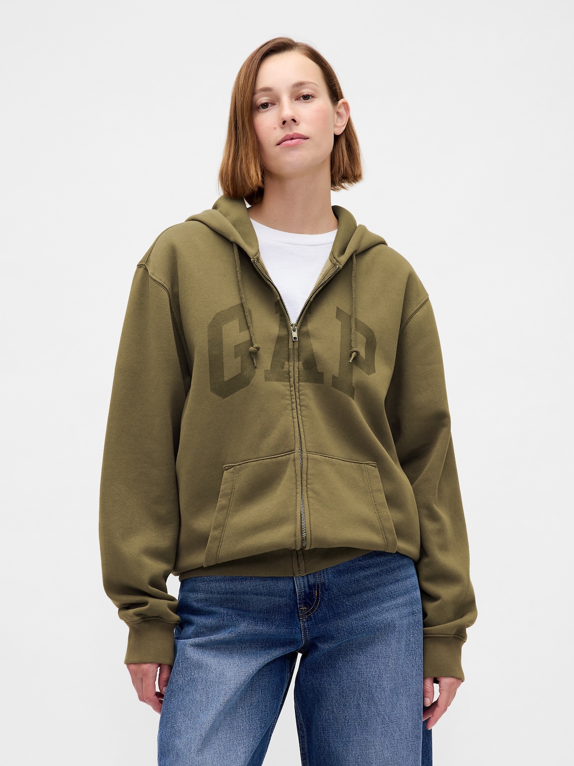 Adult VintageSoft Arch Logo Full-Zip Hoodie