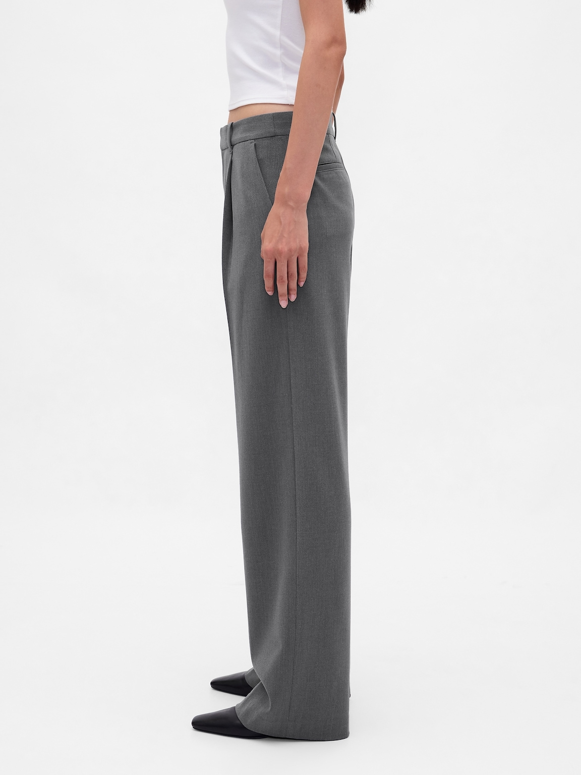 365 Low Rise Brushed Twill Pleated Trousers