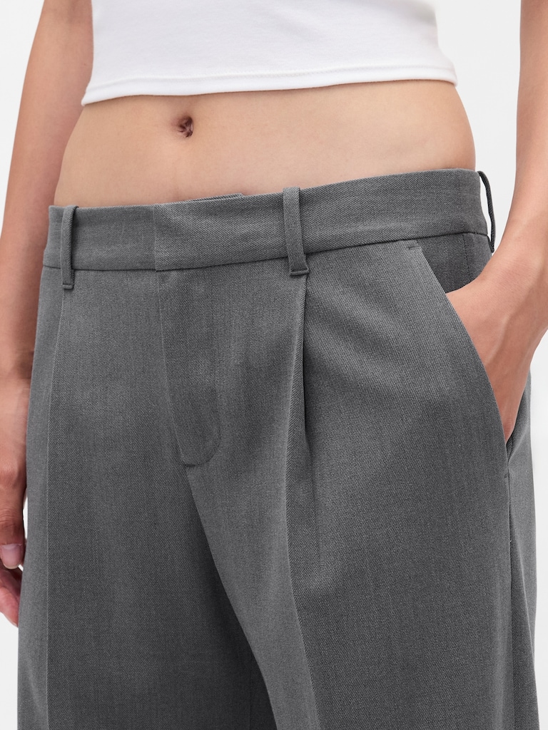365 Low Rise Brushed Twill Pleated Trousers
