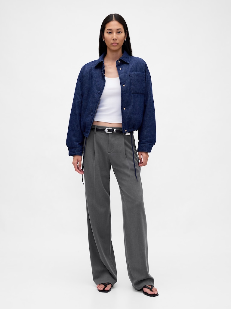 365 Low Rise Brushed Twill Pleated Trousers