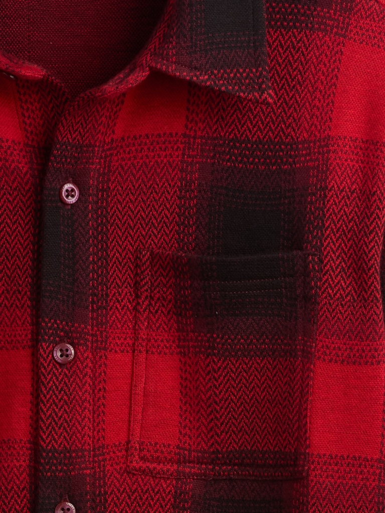 Kids Plaid Button-Front Shirt