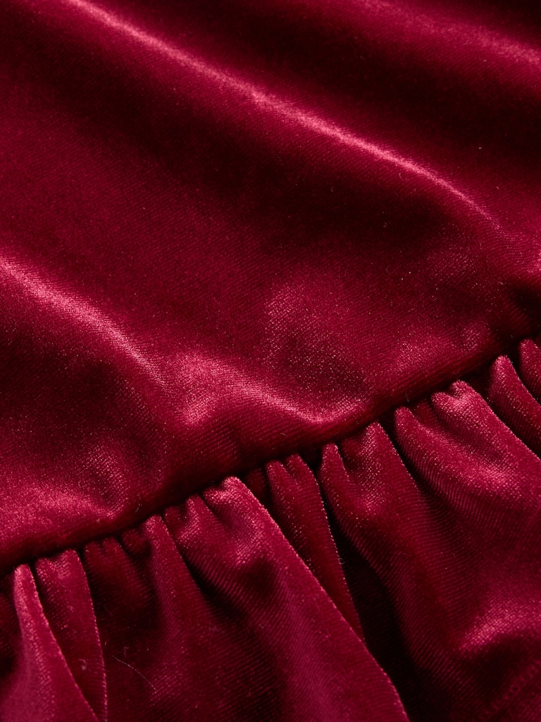 Kids Velour Peplum Top