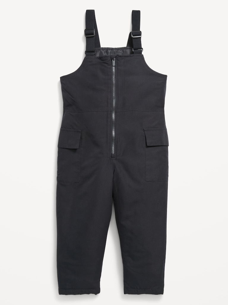 Water-Resistant Snow-Bib Overalls for Toddler Boys