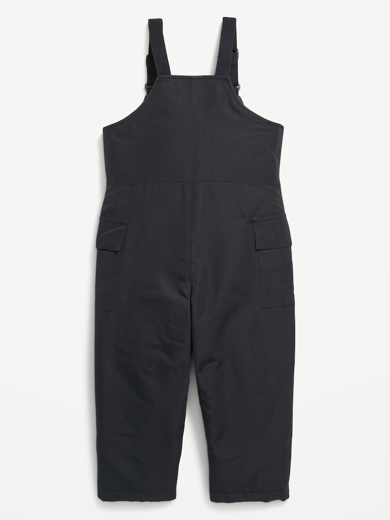 Water-Resistant Snow-Bib Overalls for Toddler Boys