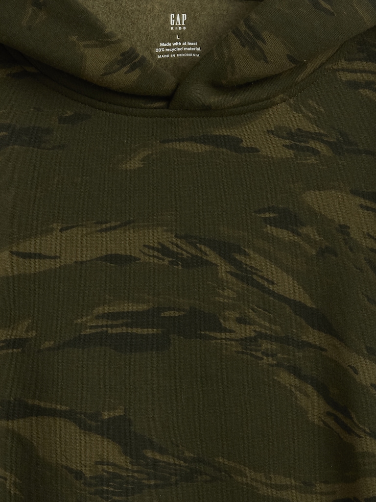 Kids Relaxed Camo Hoodie