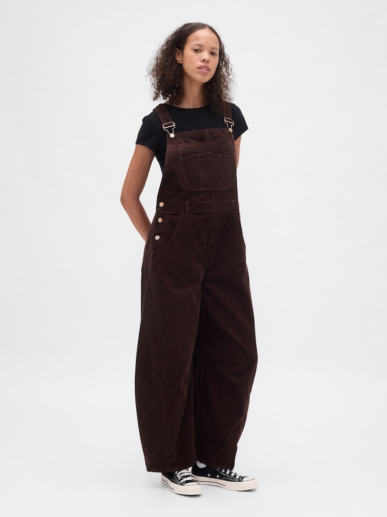 Corduroy Horseshoe Overalls