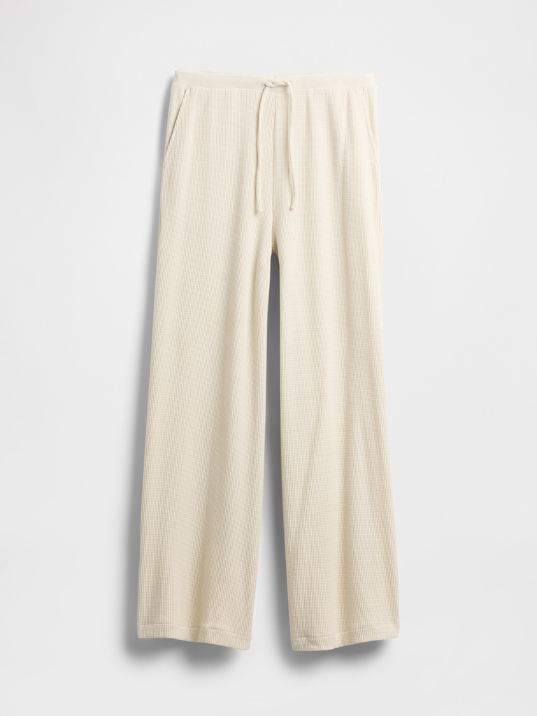 Waffle Wide-Leg PJ Pants