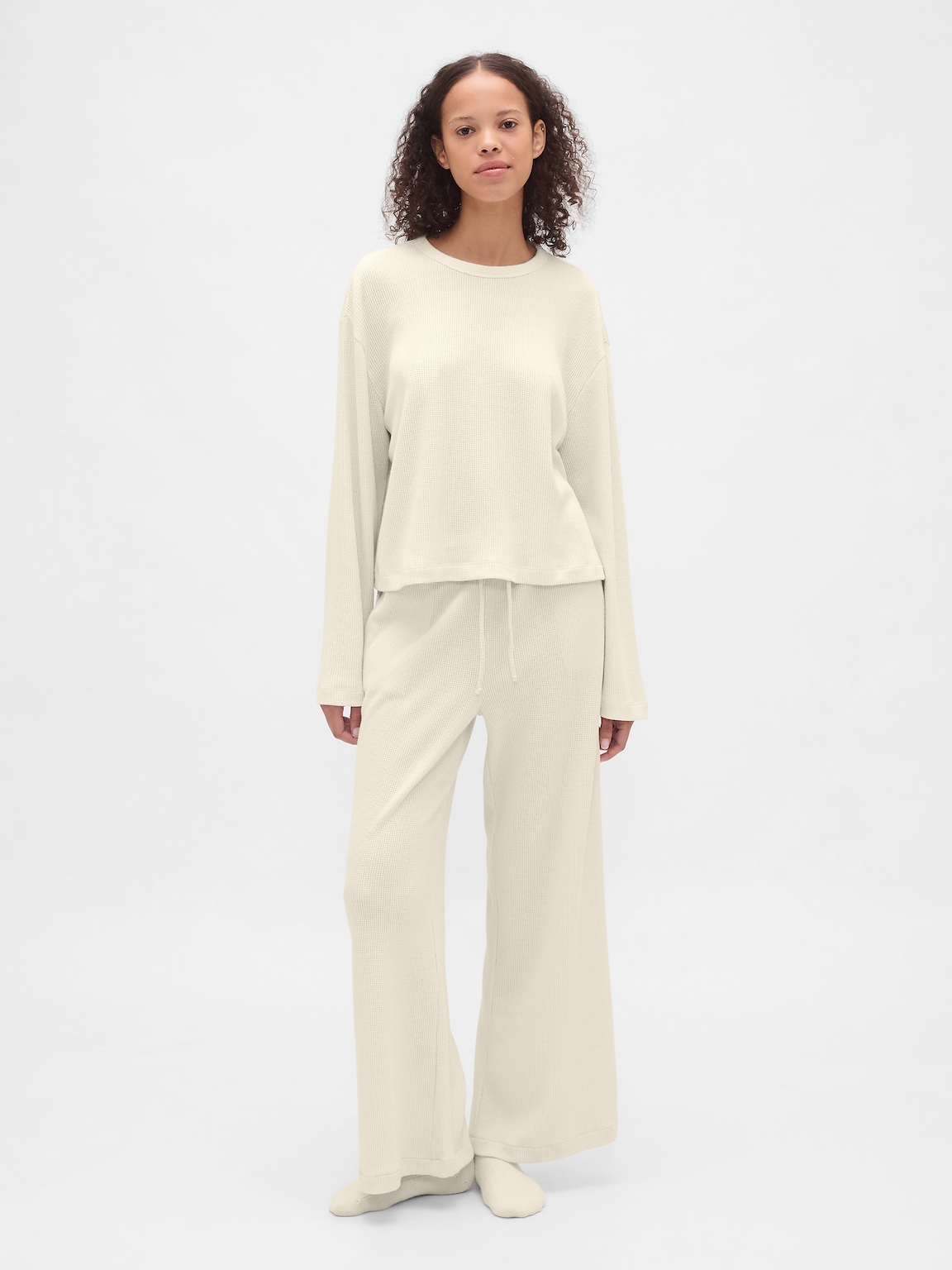 Waffle Crop PJ Top