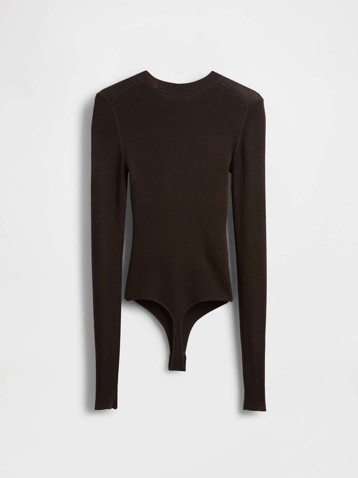 Sheer Rib Sweater Bodysuit