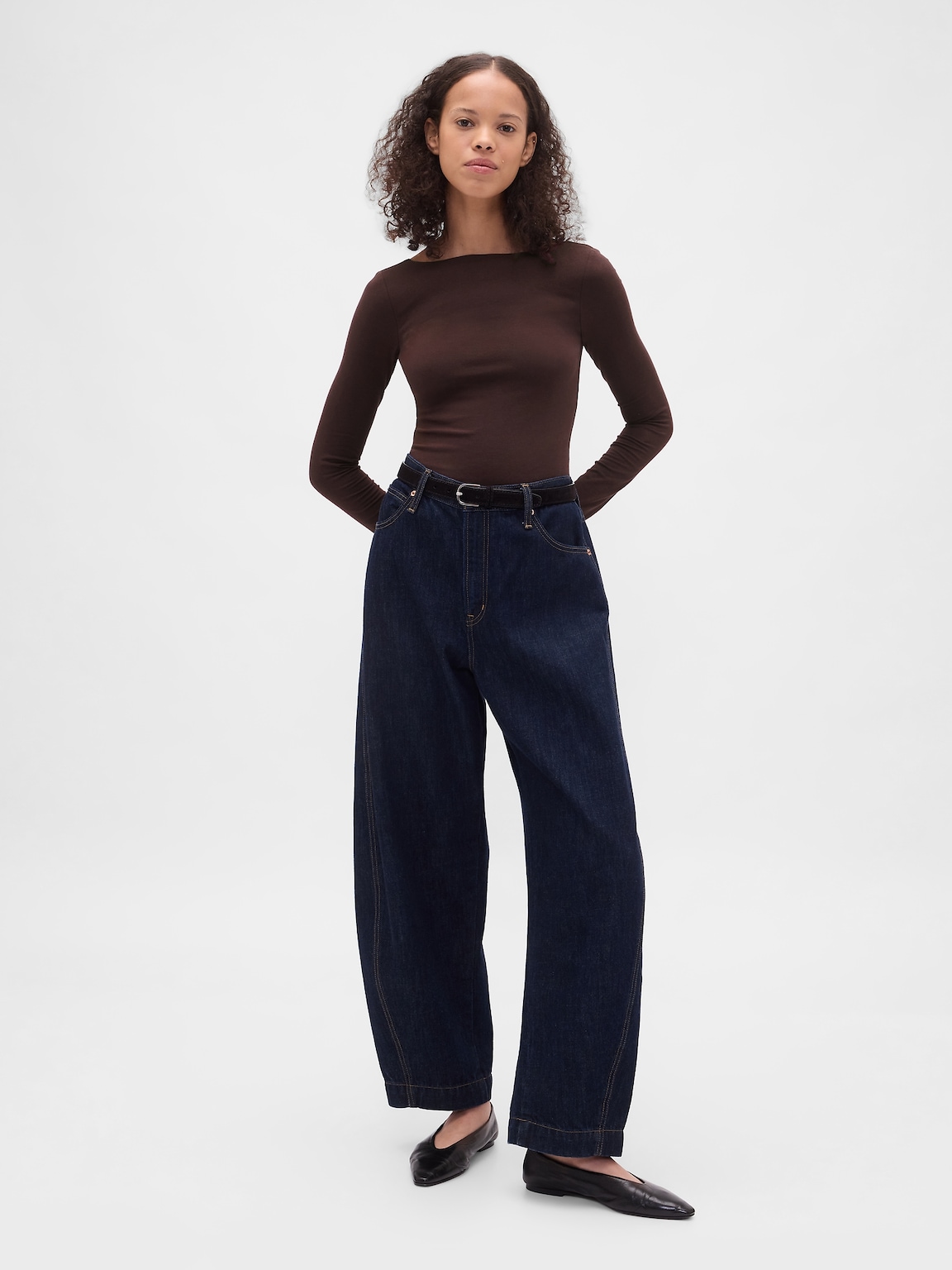 CloseKnit Jersey Boatneck Open-Back T-Shirt