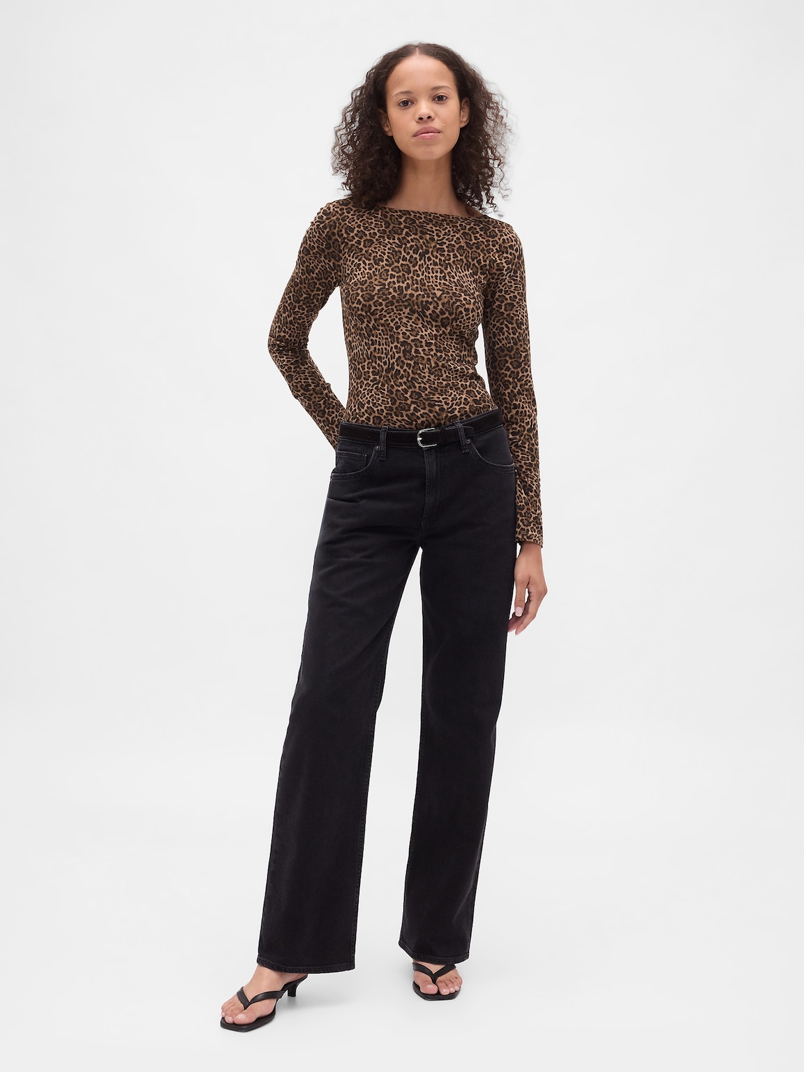 CloseKnit Jersey Boatneck Open-Back T-Shirt