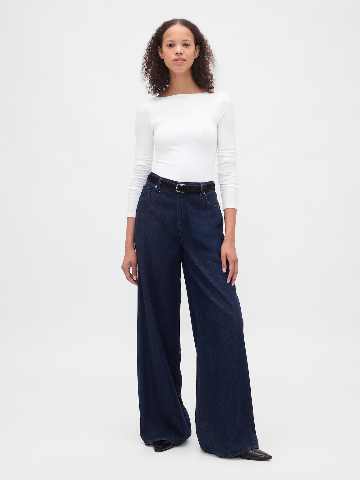 CloseKnit Jersey Boatneck Open-Back T-Shirt