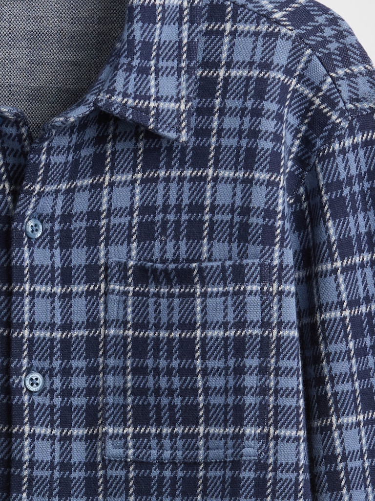 Kids Plaid Button-Front Shirt
