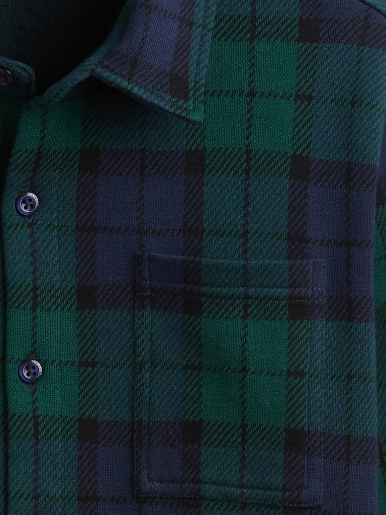Kids Plaid Button-Front Shirt