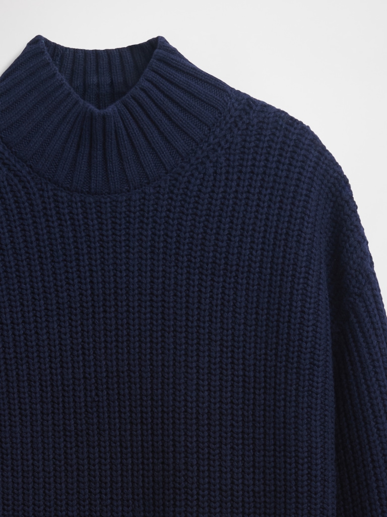 Oversized Turtleneck Mini Sweater Dress