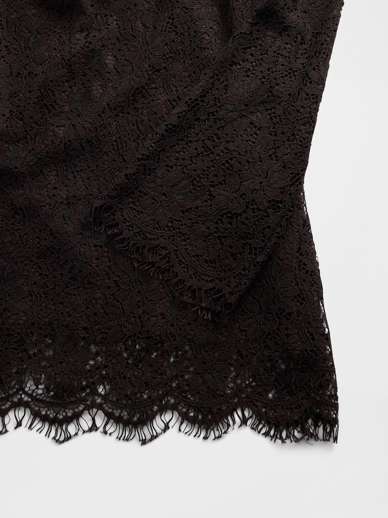 Lace Mini Shift Dress