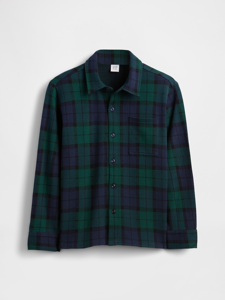 Kids Plaid Button-Front Shirt