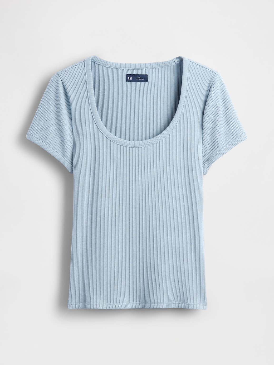 Modern Rib Scoop Crop T-Shirt