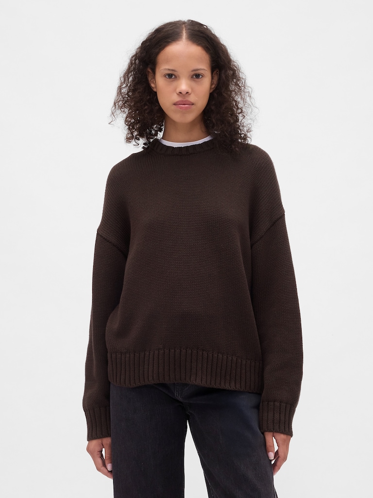 100% Cotton Relaxed Sweater