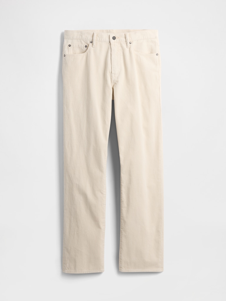 Corduroy Relaxed Straight Pants